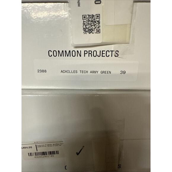 Common Projects Achilles Tech 2388-5773 Mens US Size 6 / 39 Army Green - Picture 9 of 9